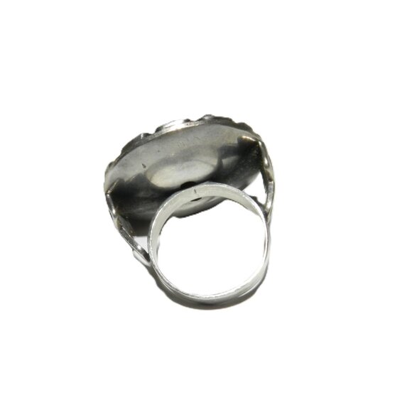 Vintage Taxco Mexico 925 Sterling Silver Tiger Eye Oval Ring Size 6.5 Rare!! - Picture 5 of 14